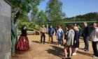 Local guide leading a group tour in Druskininkai
