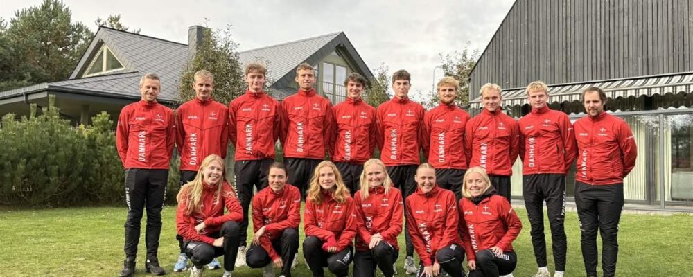 Danish national orienteering team at Domi Lini during EOC 2026