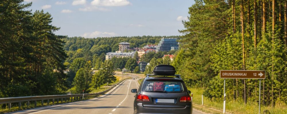 Road trip from Poland to Druskininkai in Lithuania